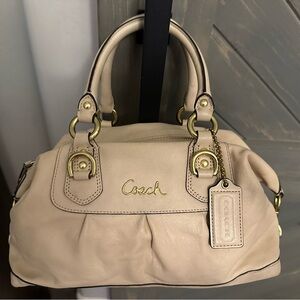 Beige Coach Purse